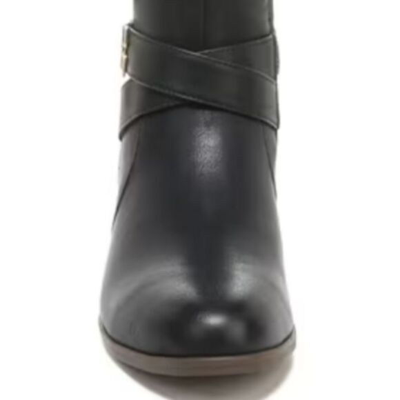 New Dr Scholl's Rate Tall Boot black leather knee-high riding boot elastic 6 - Picture 6 of 9